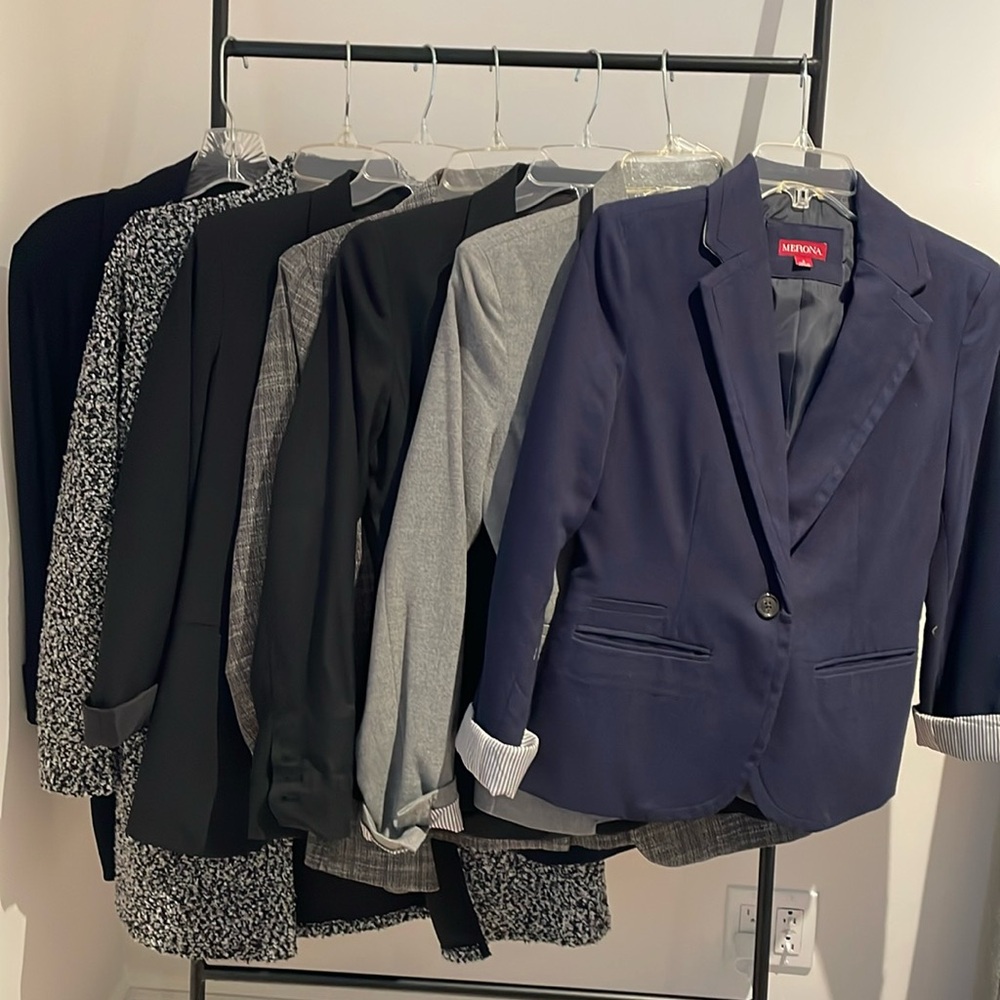 7 Blazer Bundle! Black, Gray, Navy